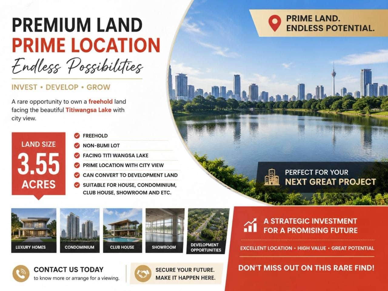 Freehold Building Land, Titiwangsa, Kuala Lumpur (3.55 acres)