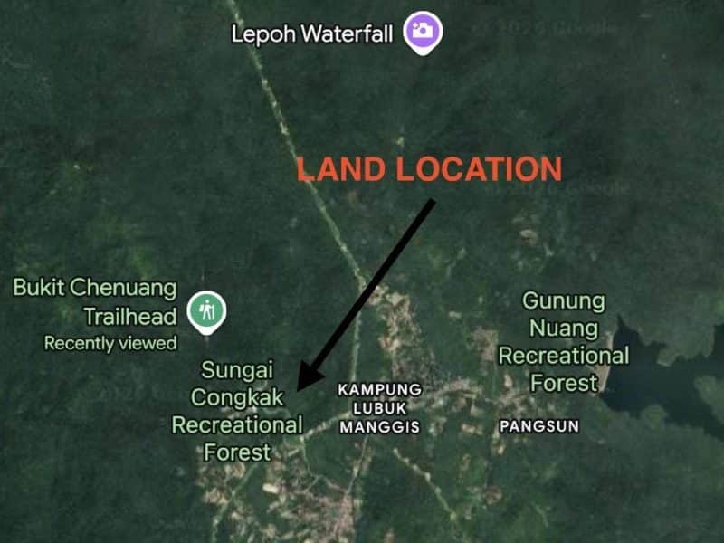 Tanah Hulu Langat Selangor 10.01 Ekar Sungai Congkak Gunung Nuang